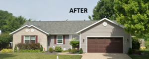CertainTeed Landmark Pro Georgetown Gray Shingles. CertainTeed Vinyl Siding. Color is Granite Gray.